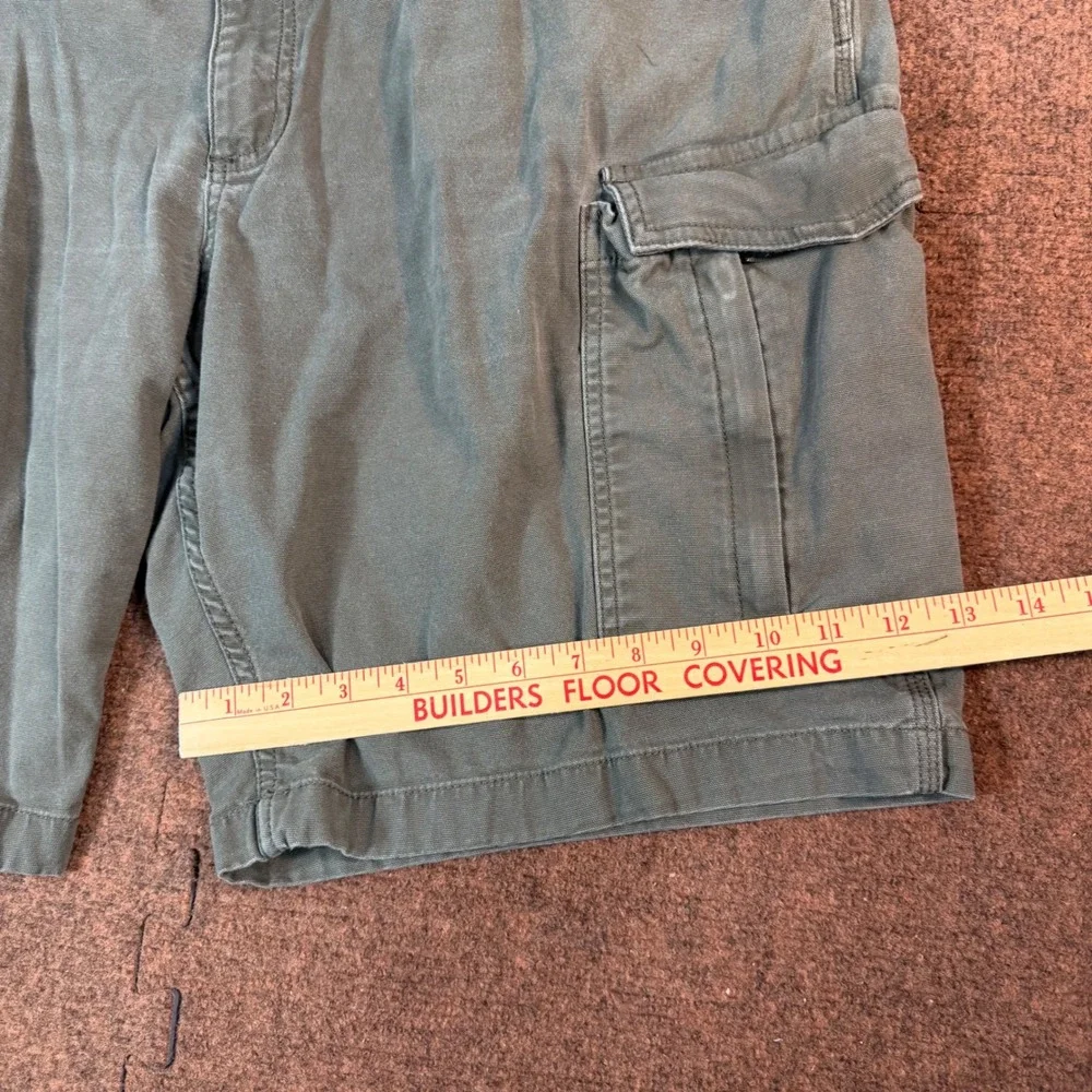 Carhartt Relaxed Fit Cargo Shorts Mens 44 Olive Green Canvas Work Utility A+